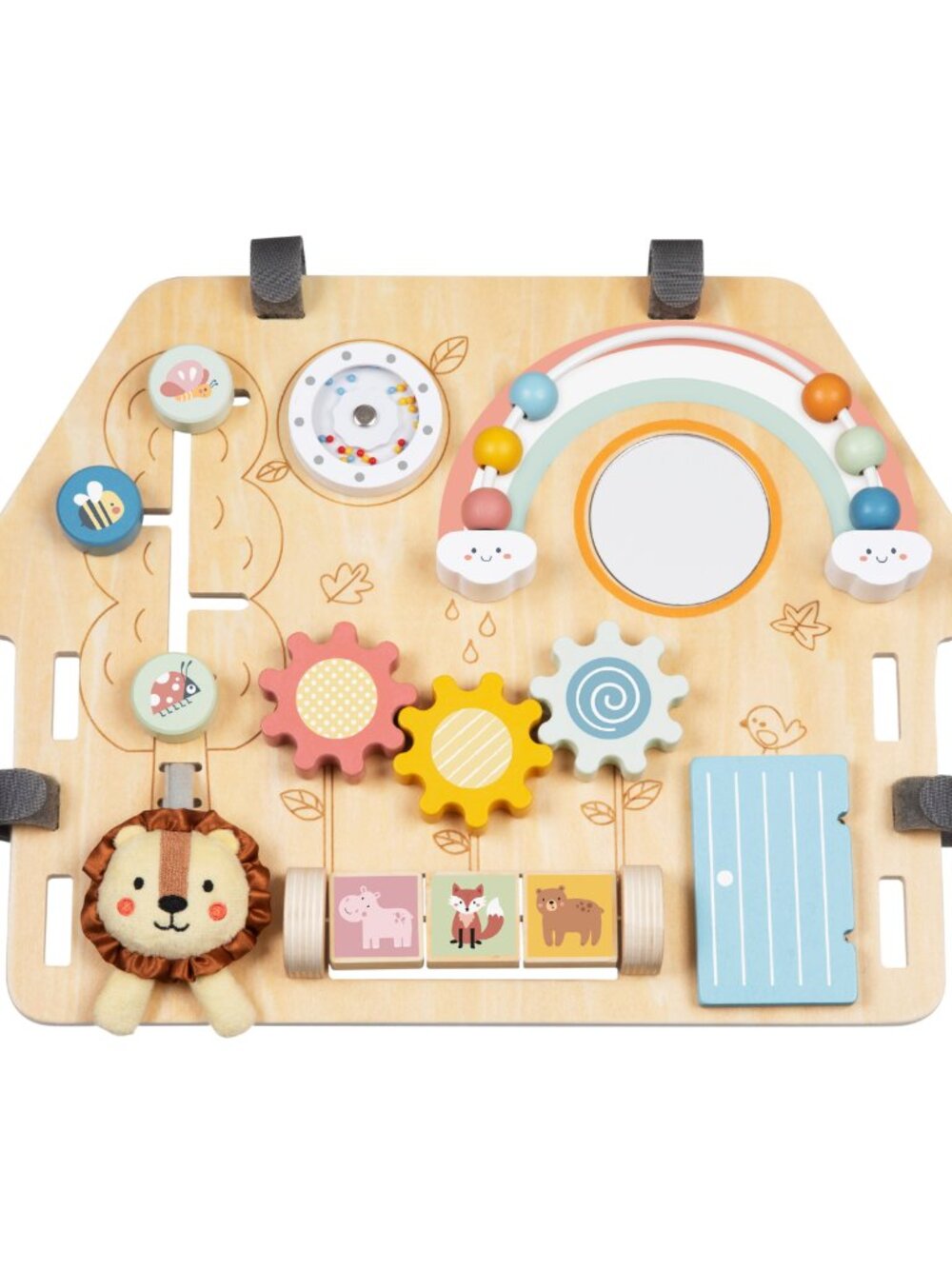 Montessori Wooden Busy Board Activity Board Sensory Learning Toy New - Picture 9 of 16